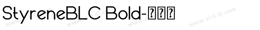 StyreneBLC Bold字体转换